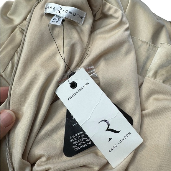 Rare London.   Cream Mini Dress - Picture 10 of 14